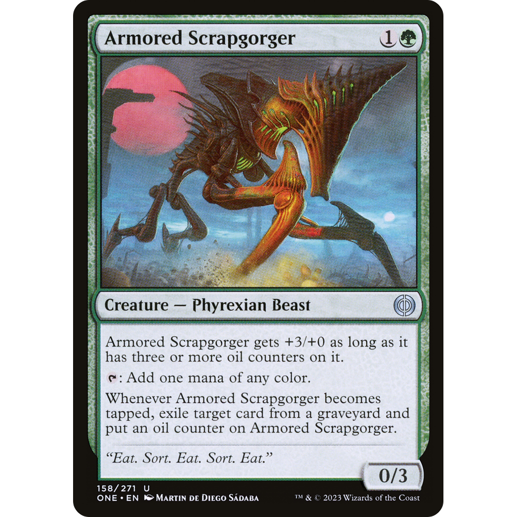 Armored Scrapgorger (ONE-158) - Phyrexia: All Will Be One Foil