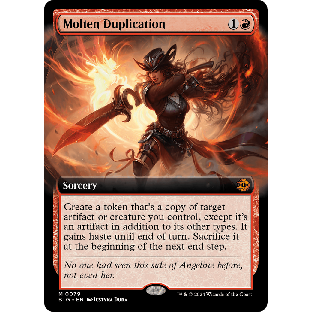 Molten Duplication (Extended Art) (BIG-079) - The Big Score: (Extended Art) Foil