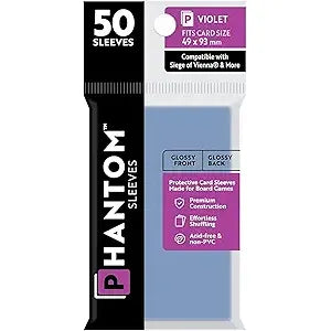 Phantom Sleeves: Violet Glossy/Glossy 50ct 49mmX93mm