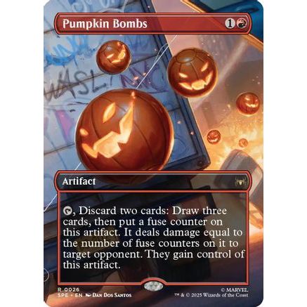 Pumpkin Bombs (Borderless) (SPE-026) - Marvel's Spider-Man: Eternal-Legal Foil