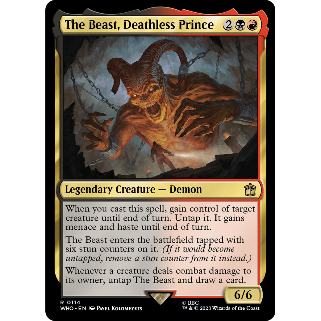 The Beast, Deathless Prince (WHO-114) - Doctor Who Foil