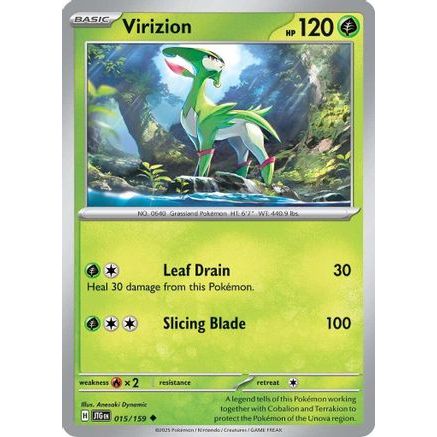 Virizion 15 - SV09 Journey Together Reverse Holofoil