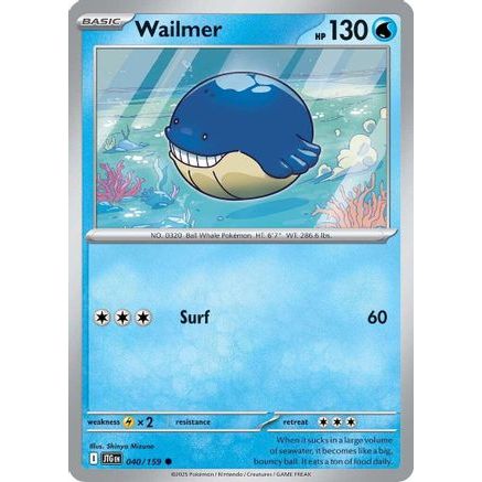 Wailmer 40 - SV09 Journey Together Reverse Holofoil