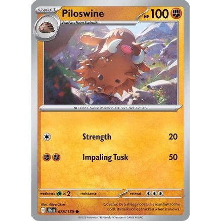 Piloswine 78 - SV09 Journey Together Reverse Holofoil