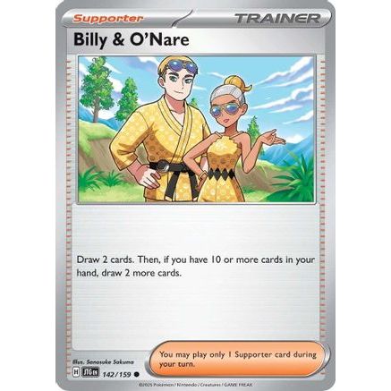 Billy & O'Nare 142 - SV09 Journey Together Reverse Holofoil