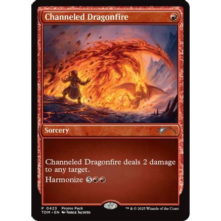 Channeled Dragonfire (PPTDM-423) - Promo Pack: Tarkir: Dragonstorm Foil