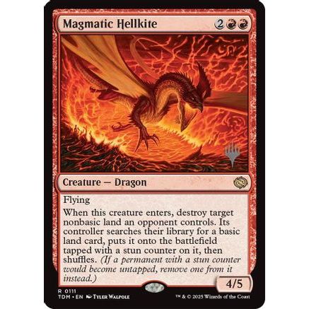 Magmatic Hellkite (PPTDM-111) - Promo Pack: Tarkir: Dragonstorm