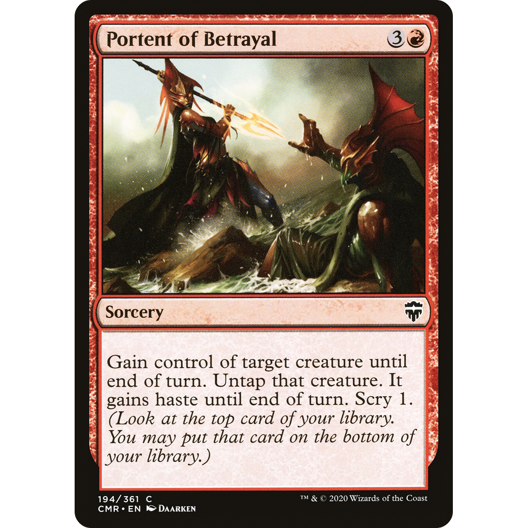 Portent of Betrayal (CMR-194) - Commander Legends Foil
