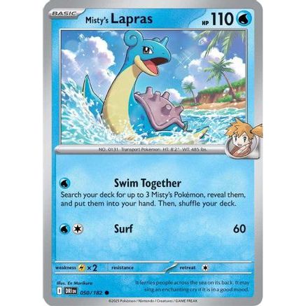 Misty's Lapras 50 - SV10 Destined Rivals Reverse Holofoil