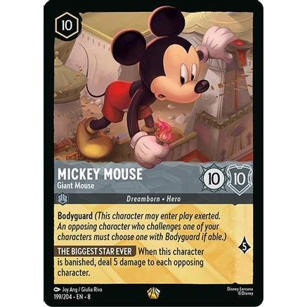 Mickey Mouse - Giant Mouse (199/204) - Reign of Jafar Cold Foil