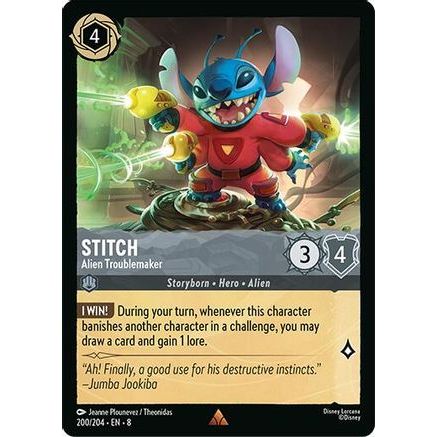 Stitch - Alien Troublemaker (200/204) - Reign of Jafar Cold Foil