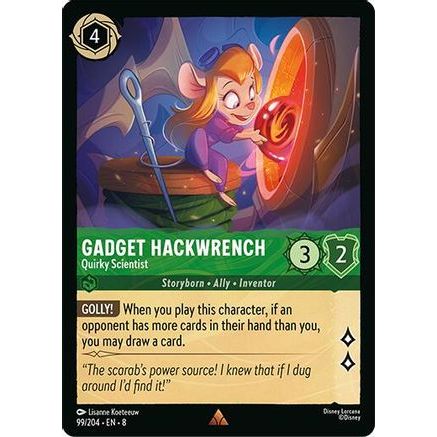Gadget Hackwrench - Quirky Scientist (99/204) - Reign of Jafar