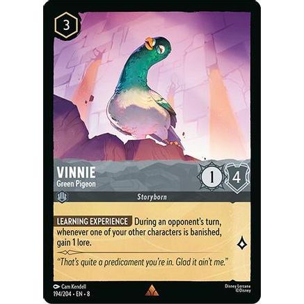 Vinnie - Green Pigeon (194/204) - Reign of Jafar Cold Foil