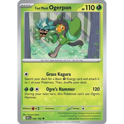 Teal Mask Ogerpon 26 - SV10 Destined Rivals