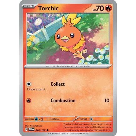 Torchic 40 - SV10 Destined Rivals Reverse Holofoil