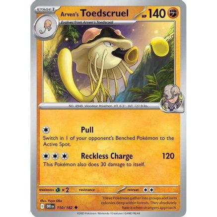 Arven's Toedscruel 110 - SV10 Destined Rivals Reverse Holofoil