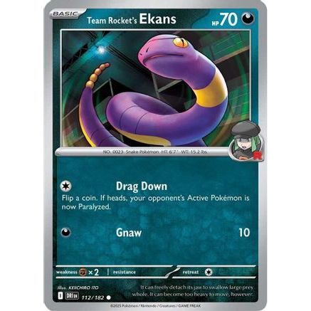 Team Rocket's Ekans 112 - SV10 Destined Rivals