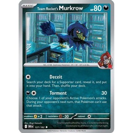 Team Rocket's Murkrow - 127/182 127 - SV10 Destined Rivals