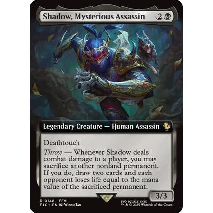 Shadow, Mysterious Assassin (Extended Art) (FIC-148) - Commander: FINAL FANTASY