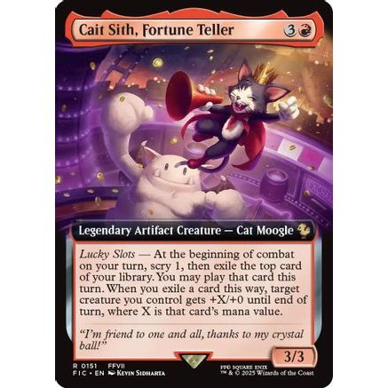 Cait Sith, Fortune Teller (Extended Art) (FIC-151) - Commander: FINAL FANTASY