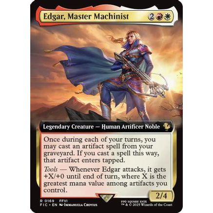 Edgar, Master Machinist (Extended Art) (FIC-169) - Commander: FINAL FANTASY Foil
