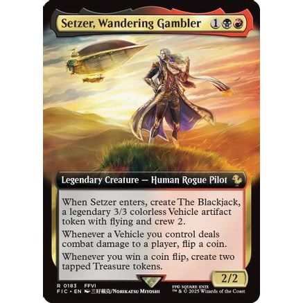 Setzer, Wandering Gambler (Extended Art) (FIC-183) - Commander: FINAL FANTASY