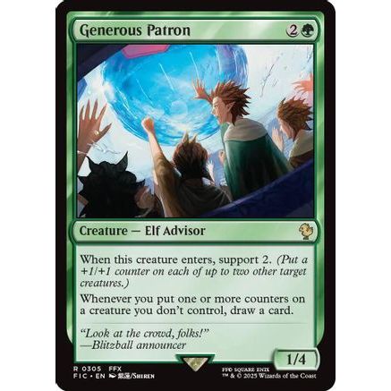 Generous Patron (Surge Foil) (FIC-305) - Commander: FINAL FANTASY Foil