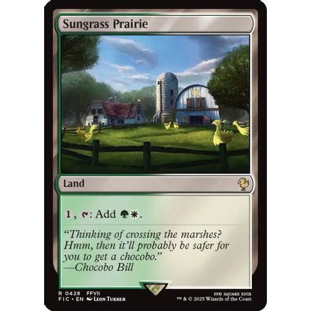 Sungrass Prairie (Surge Foil) (FIC-428) - Commander: FINAL FANTASY Foil