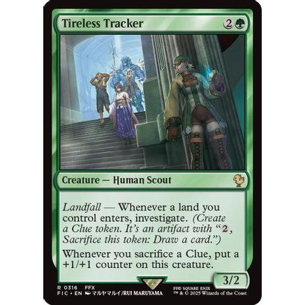 Tireless Tracker (Surge Foil) (FIC-316) - Commander: FINAL FANTASY Foil