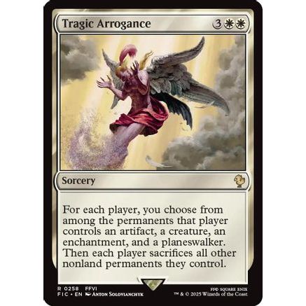 Tragic Arrogance (Surge Foil) (FIC-258) - Commander: FINAL FANTASY Foil