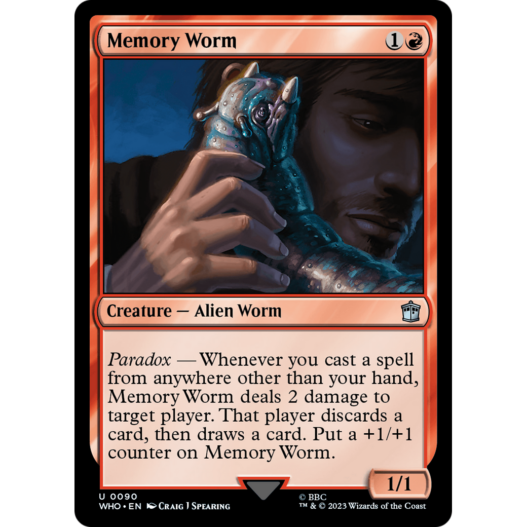 Memory Worm (WHO-090) - Doctor Who Foil