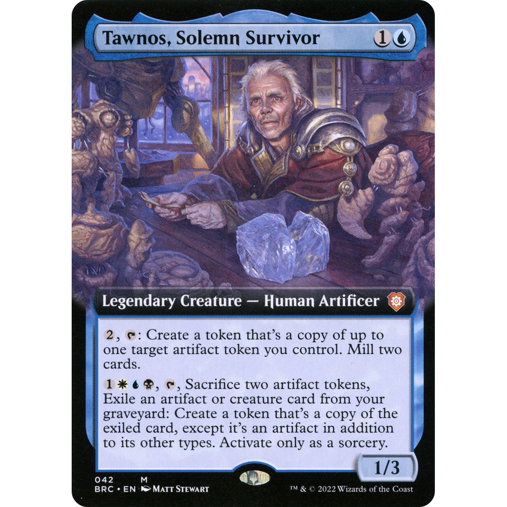 Tawnos, Solemn Survivor (Extended Art) (BRC-042) - The Brothers' War Commander: (Extended Art) Foil