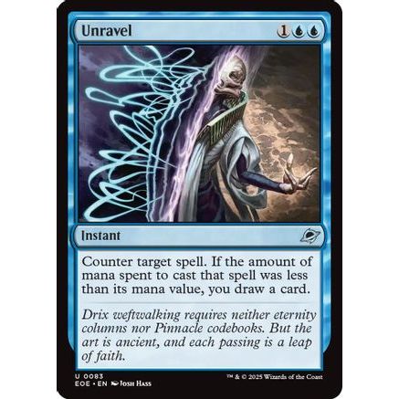 Unravel (EOE-083) - Edge of Eternities Foil