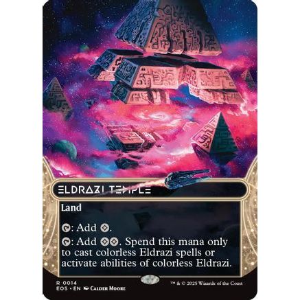 Eldrazi Temple (0014) (Borderless) (EOS-014) - Edge of Eternities: Stellar Sights