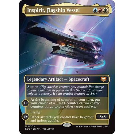 Inspirit, Flagship Vessel (Borderless) (EOC-002) - Commander: Edge of Eternities