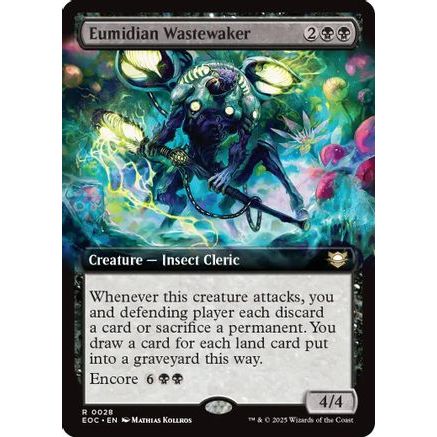 Eumidian Wastewaker (Extended Art) (EOC-028) - Commander: Edge of Eternities