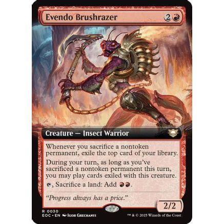 Evendo Brushrazer (Extended Art) (EOC-030) - Commander: Edge of Eternities