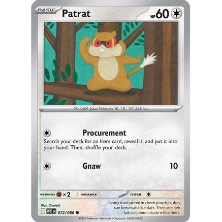 Patrat 72 - SV White Flare Reverse Holofoil