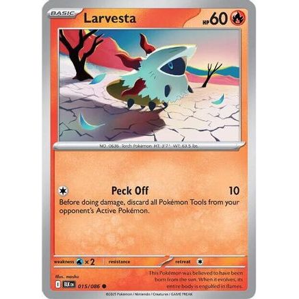 Larvesta 15 - SV Black Bolt Reverse Holofoil