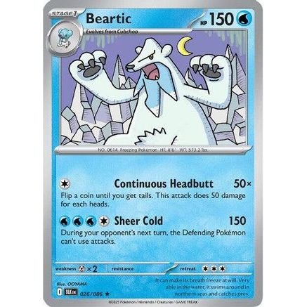 Beartic 26 - SV Black Bolt Reverse Holofoil