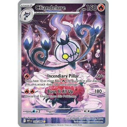 Chandelure - 103/086 103 - SV White Flare Holofoil