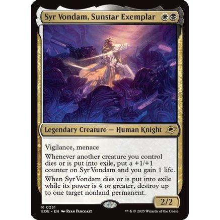 Syr Vondam, Sunstar Exemplar (EOE-231) - Edge of Eternities