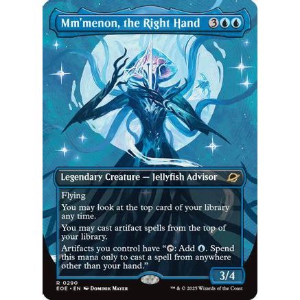 Mm'menon, the Right Hand (Borderless) (EOE-290) - Edge of Eternities Foil