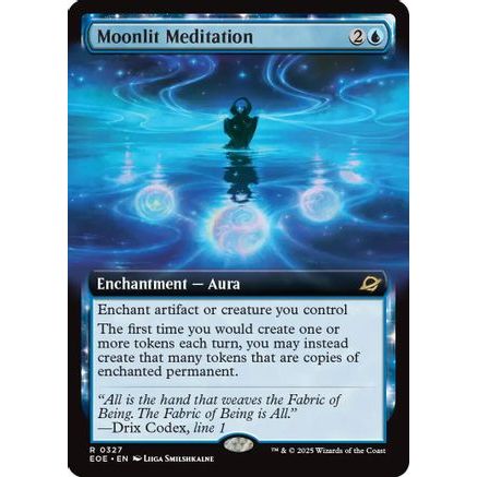 Moonlit Meditation (Extended Art) (EOE-327) - Edge of Eternities Foil