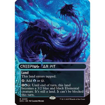 Creeping Tar Pit (0009) (Borderless) (EOS-009) - Edge of Eternities: Stellar Sights