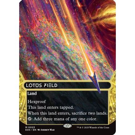 Lotus Field (0023) (Borderless) (EOS-023) - Edge of Eternities: Stellar Sights