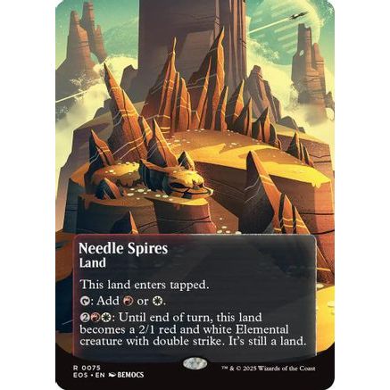Needle Spires (0075) (Borderless) (EOS-075) - Edge of Eternities: Stellar Sights Foil