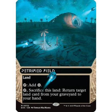 Petrified Field (0032) (Borderless) (EOS-032) - Edge of Eternities: Stellar Sights Foil