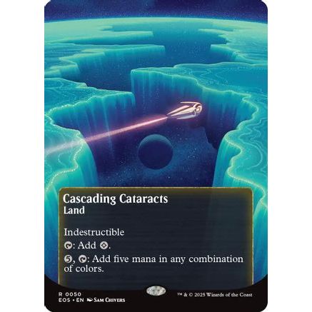Cascading Cataracts (0050) (Borderless) (EOS-050) - Edge of Eternities: Stellar Sights Foil