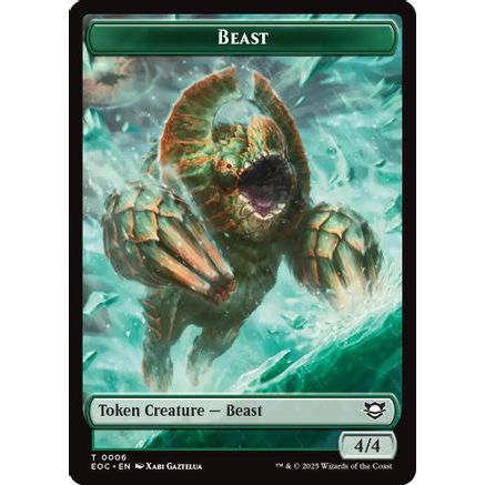 Beast (0006) // Elemental (0008) Double-Sided Token (EOC-6 // 8) - Commander: Edge of Eternities